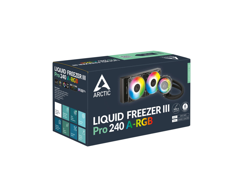 Охладител за процесор Arctic Liquid Freezer III Pro 240 A-RGB - Black 12