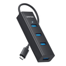  Unitek HUB USB-C 4 port - 4 x USB3.0 Bla... 827168 Y-3089Z01 на топ цена - PIC.bg
