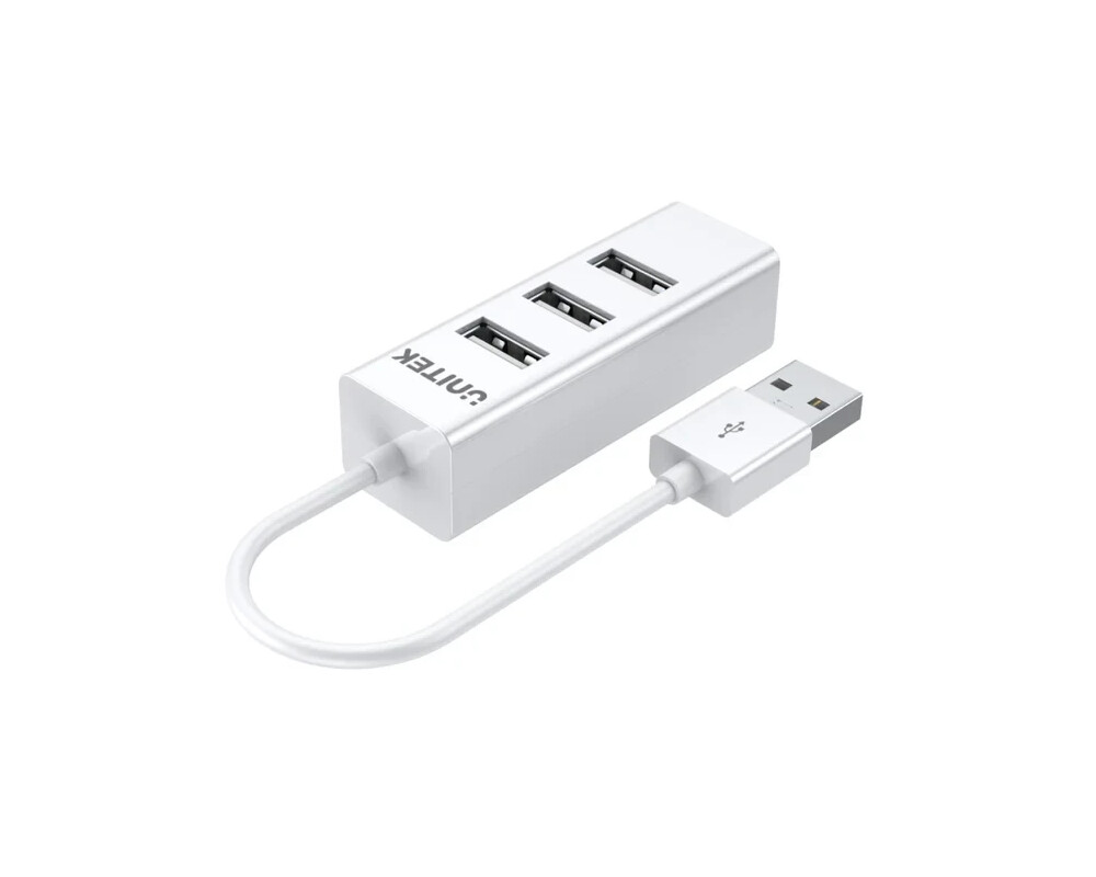 USB хъб Unitek USB 2.0 HUB 4 port White - Y-2146 2