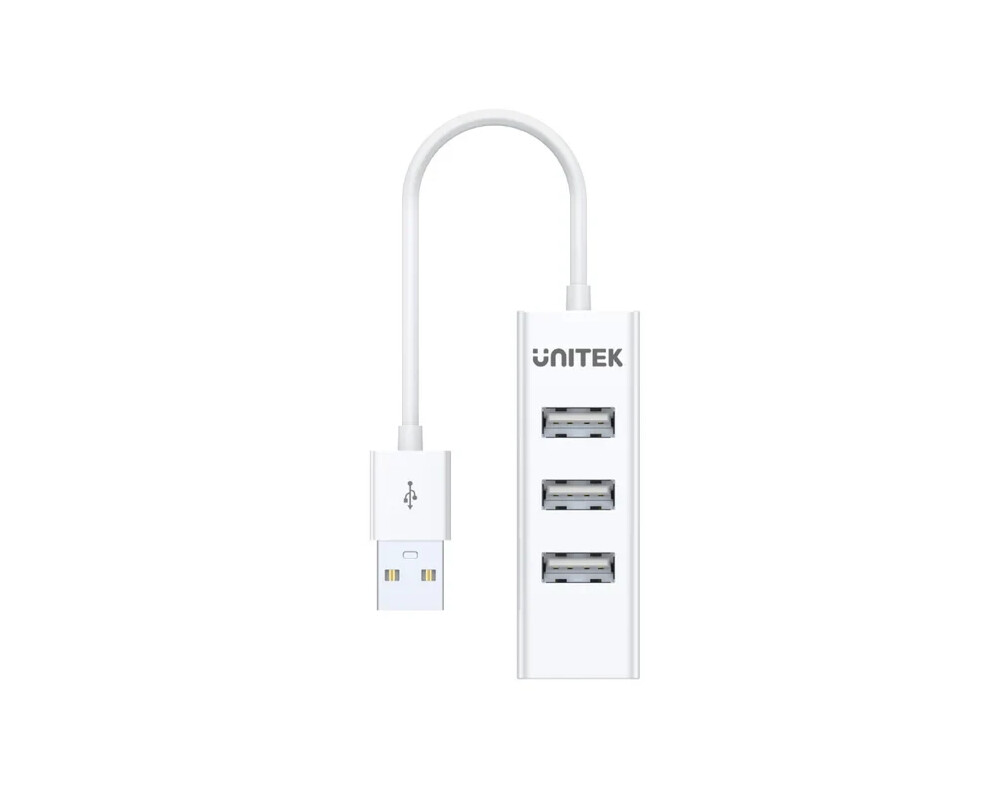 USB хъб Unitek USB 2.0 HUB 4 port White - Y-2146 3