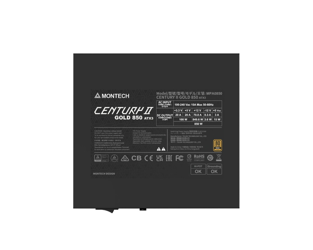 Захранване Montech ATX 3.1 850W Gold - CENTURY II 8... 4