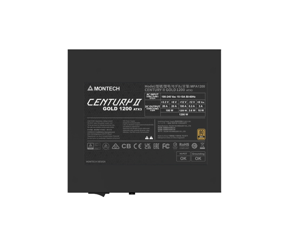 Захранване Montech ATX 3.1 1200W Gold - CENTURY II... 4