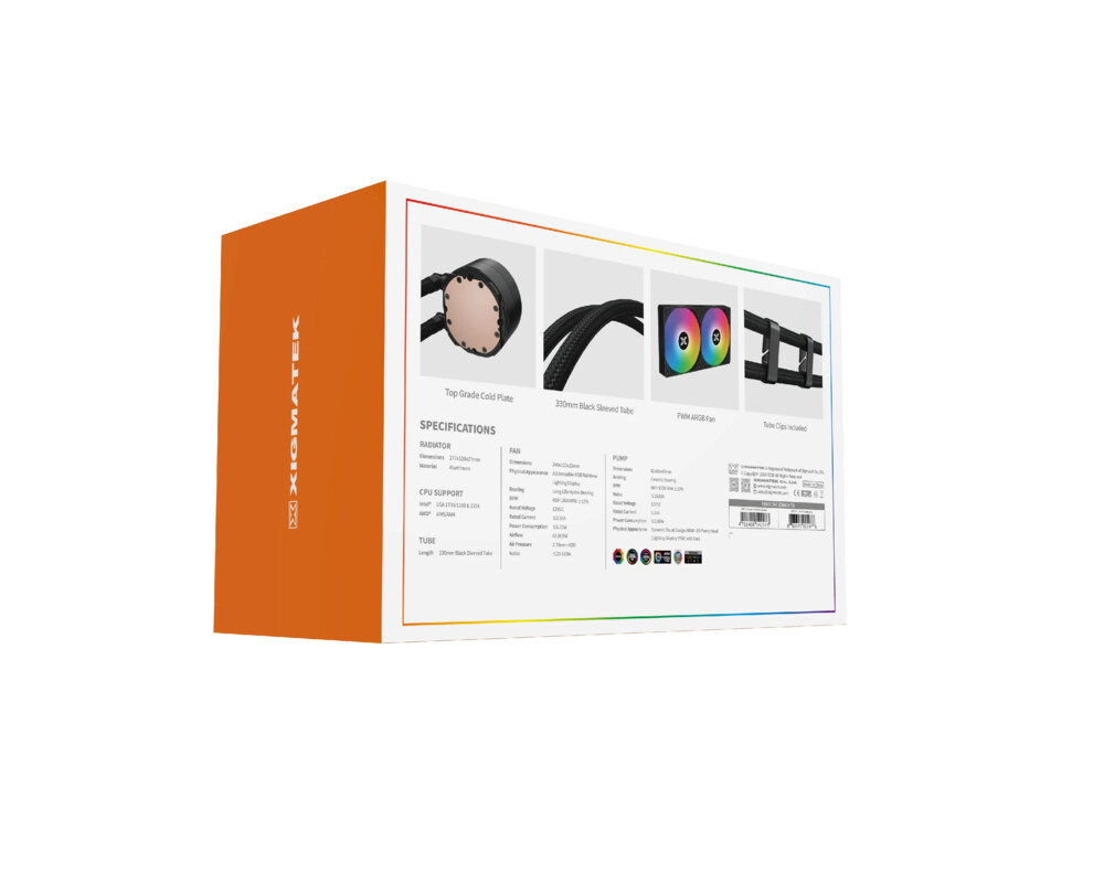 Охладител за процесор Xigmatek FENIX 240 - Addressable RGB 11