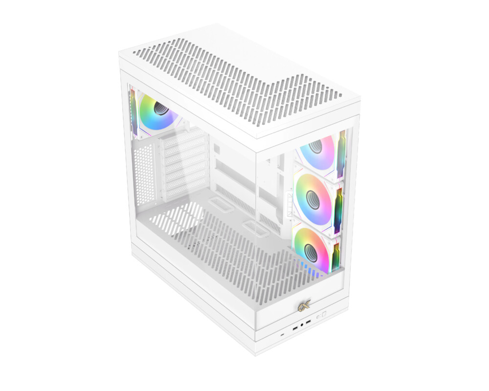 Кутия Xigmatek EATX - Meta Arctic - 4 x 120 mm... 2