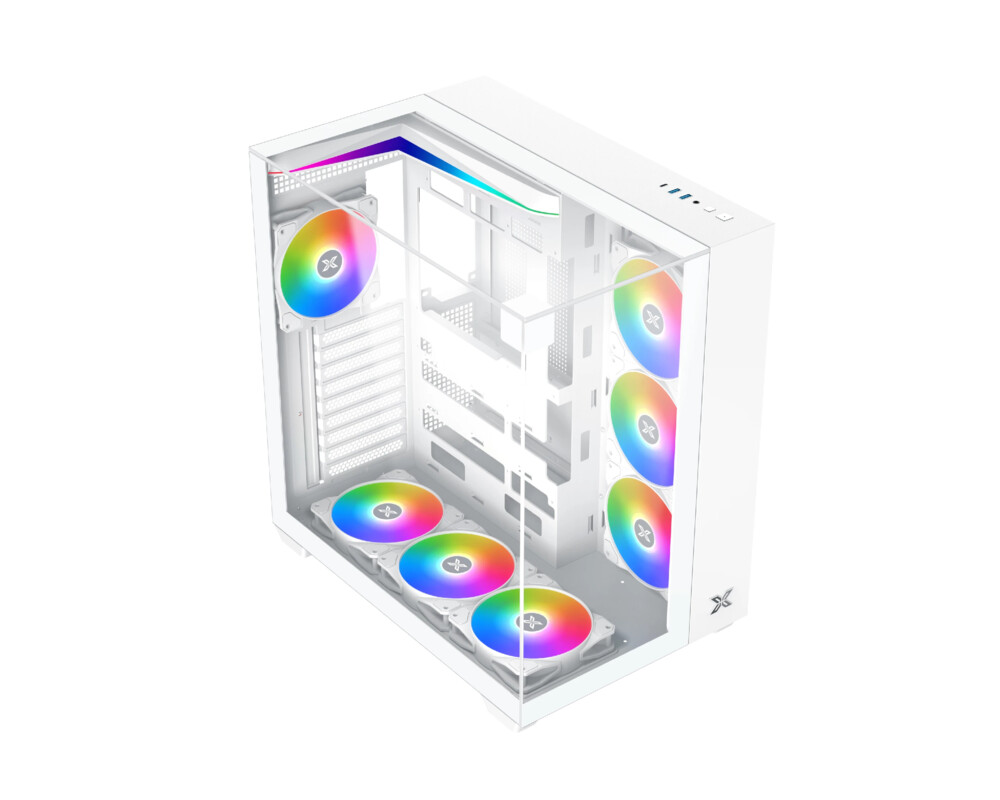 Кутия Xigmatek ATX - AQUA V ARCTIC - 7 ARGB Fa... 2