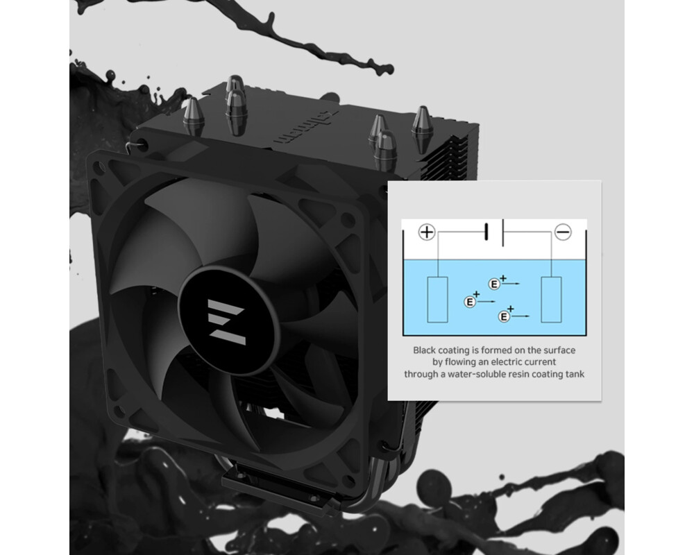 Охладител за процесор Zalman CNPS4X BLACK V2 - LGA1851/AM5 12