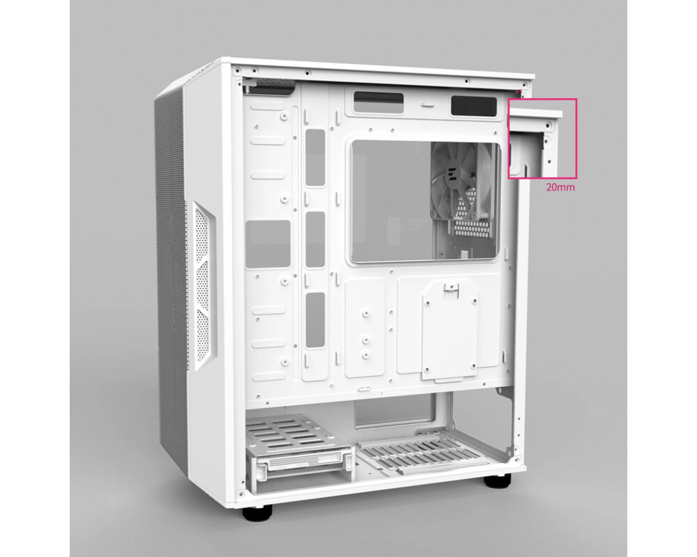 Кутия Zalman ATX - i3 NEO ARGB White - Mesh 15