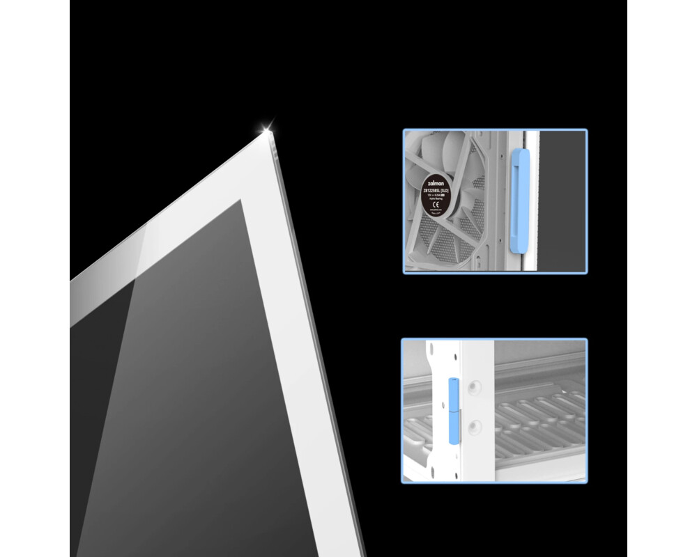 Кутия Zalman ATX - i3 NEO ARGB White - Mesh 22