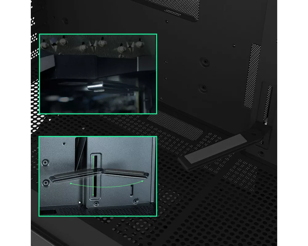 Кутия Zalman mATX - P10 NAMU BLACK - Wood 21