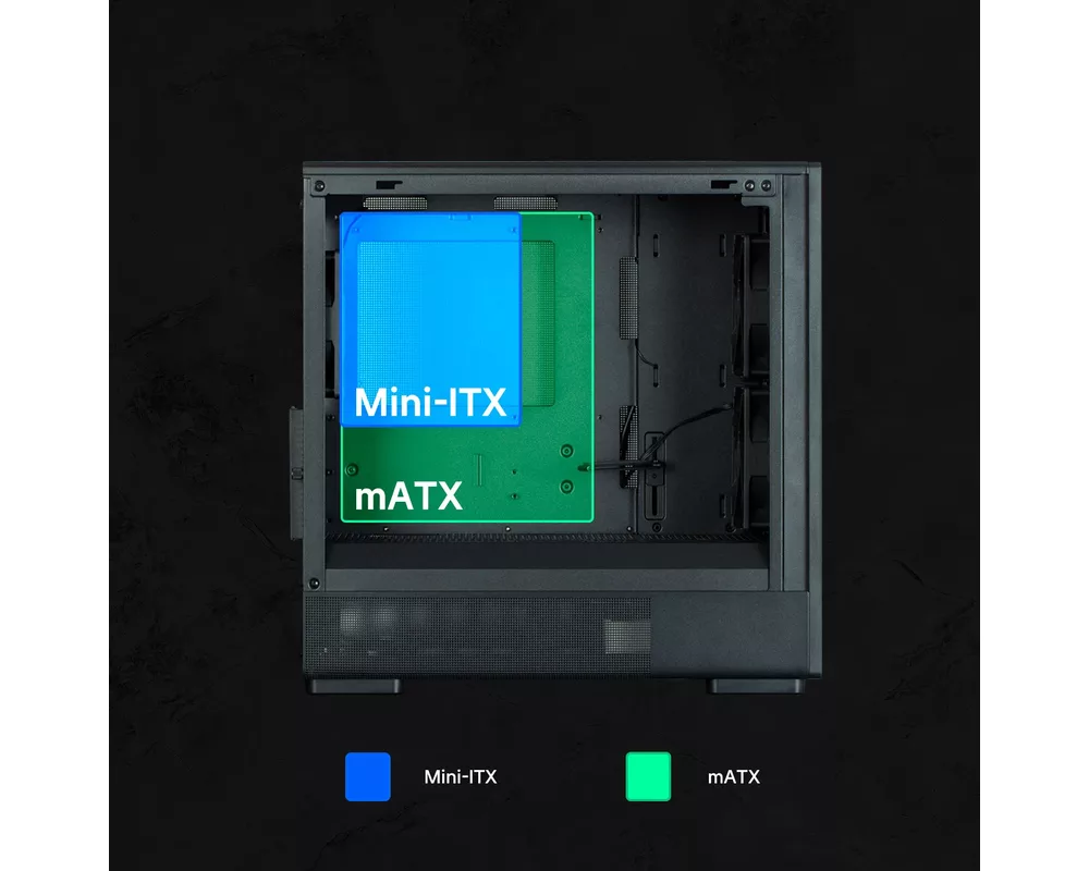 Кутия Zalman mATX - P10 NAMU BLACK - Wood 18