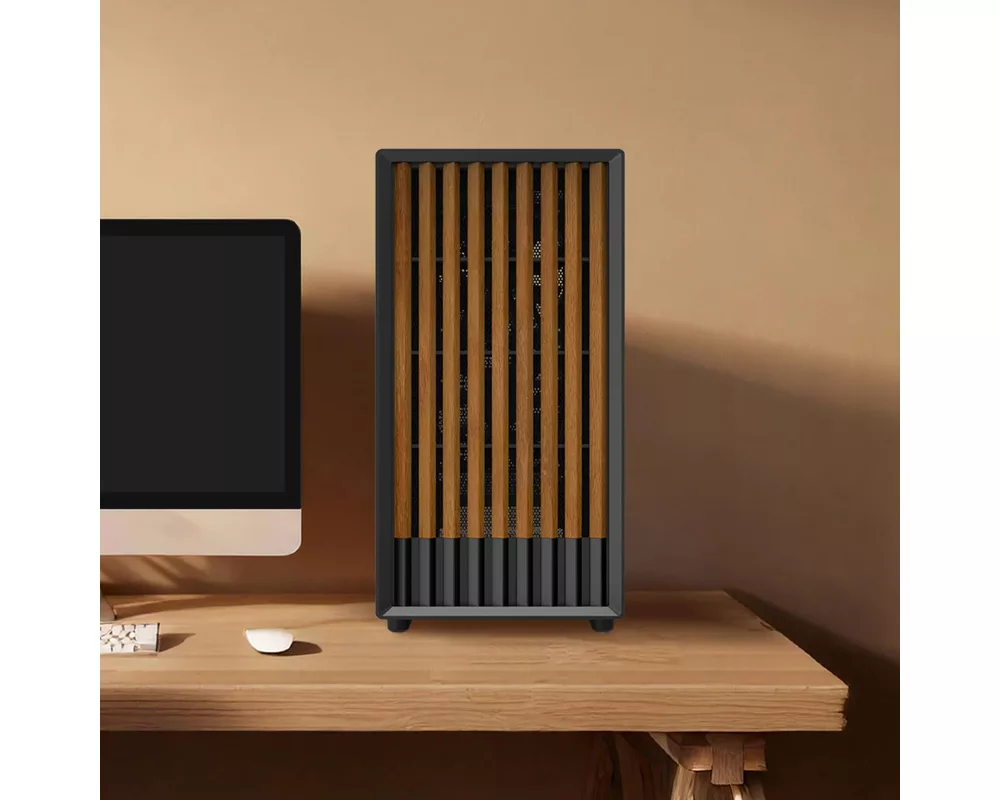 Кутия Zalman mATX - P10 NAMU BLACK - Wood 14