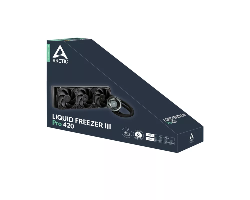 Охладител за процесор Arctic Liquid Freezer III Pro 420 Black 6