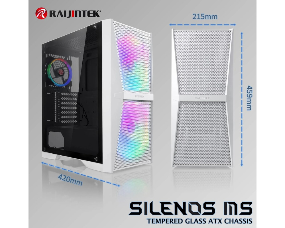 Кутия Raijintek ATX - SILENOS MS PRO WHITE - 2... 3
