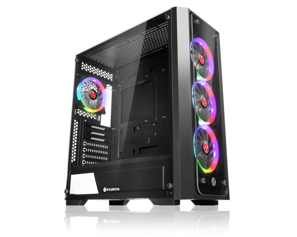 Кутия Raijintek EATX - PONOS TG4 - 4 x 120mm ARGB Fans 3