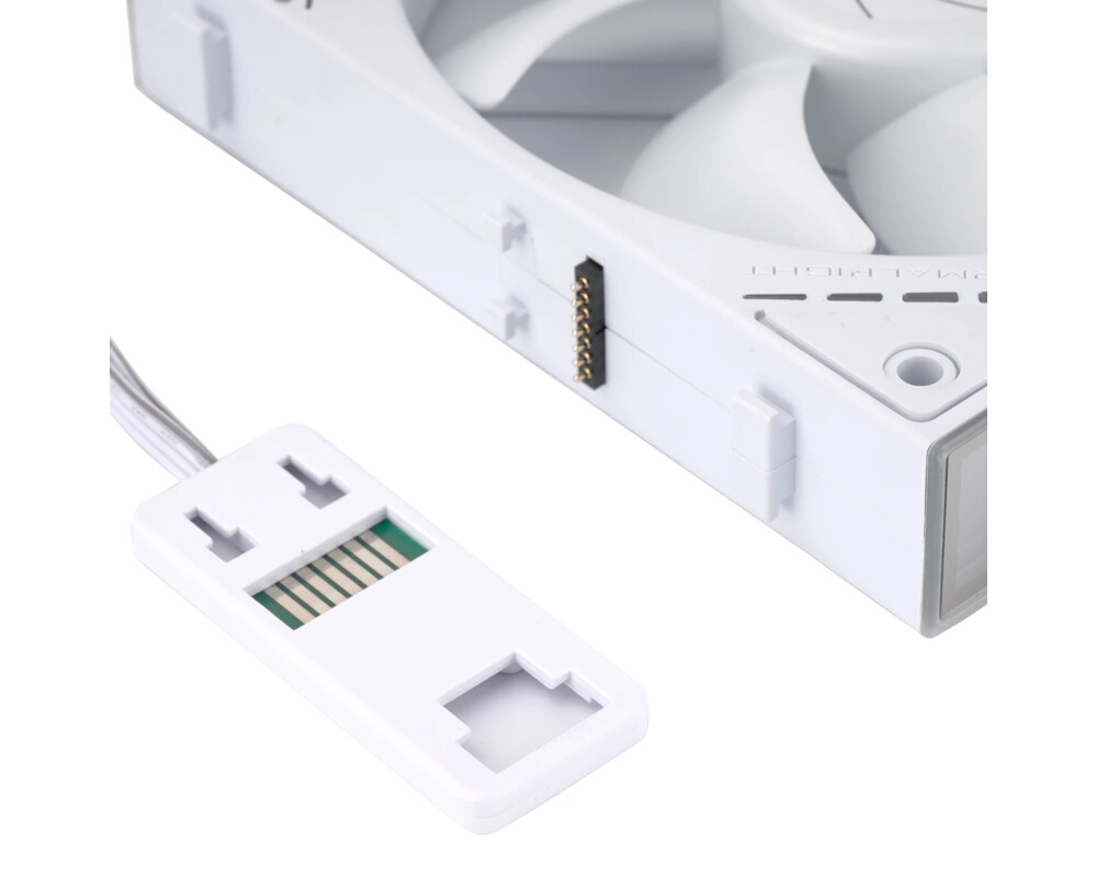 Вентилатор Thermalright Комплект вентилатори Pack 3-in-1 3x120mm - TL-M12QW x 3 - White 8