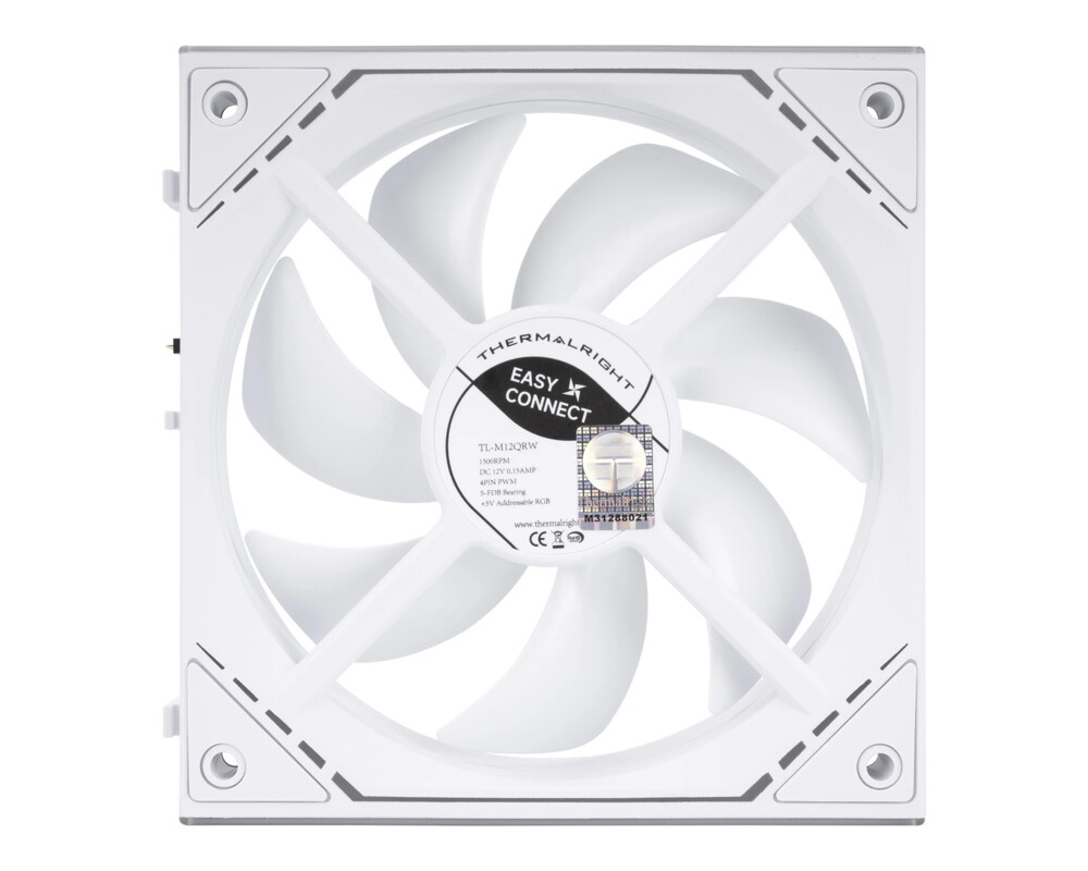 Вентилатор Thermalright Комплект вентилатори Pack 3-in-1 3x120mm - TL-M12QRW x 3 - White 5