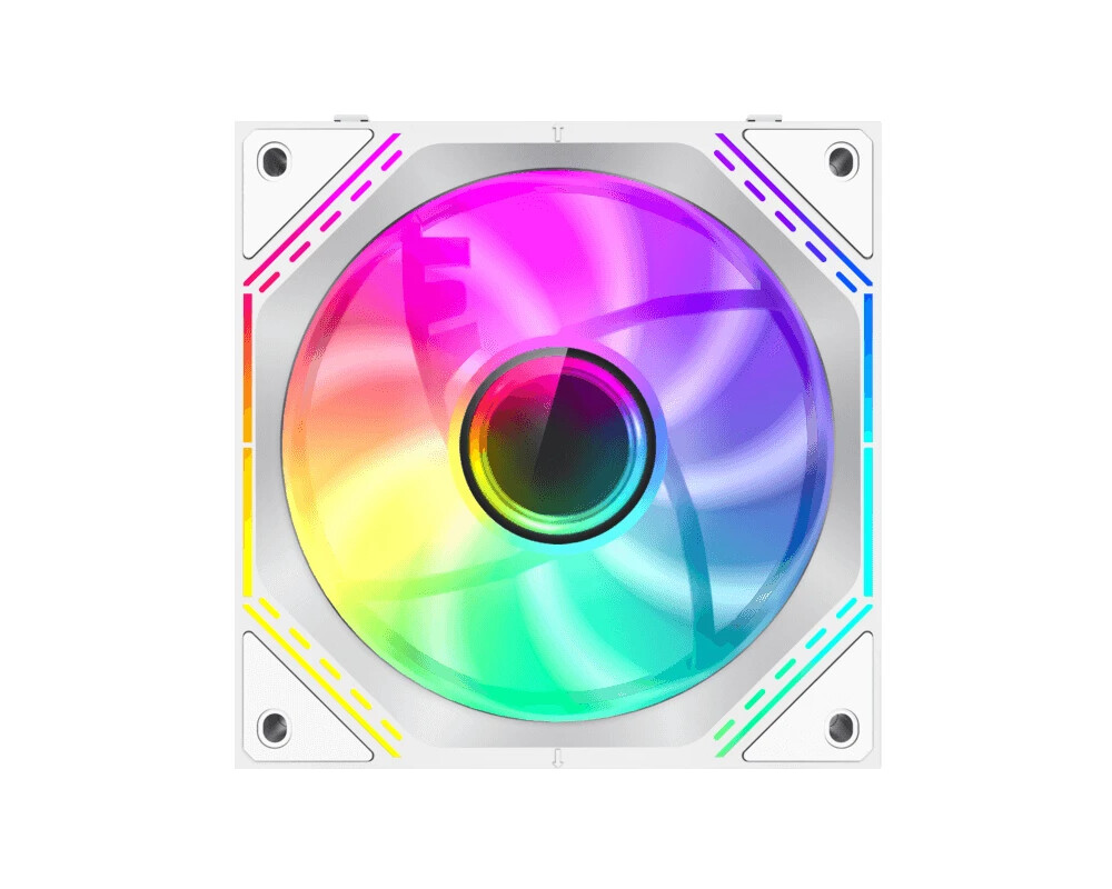 Вентилатор Gamemax Комплект вентилатори Pack 3-in-1 3x120mm - FN12A-S3I-RW White 8