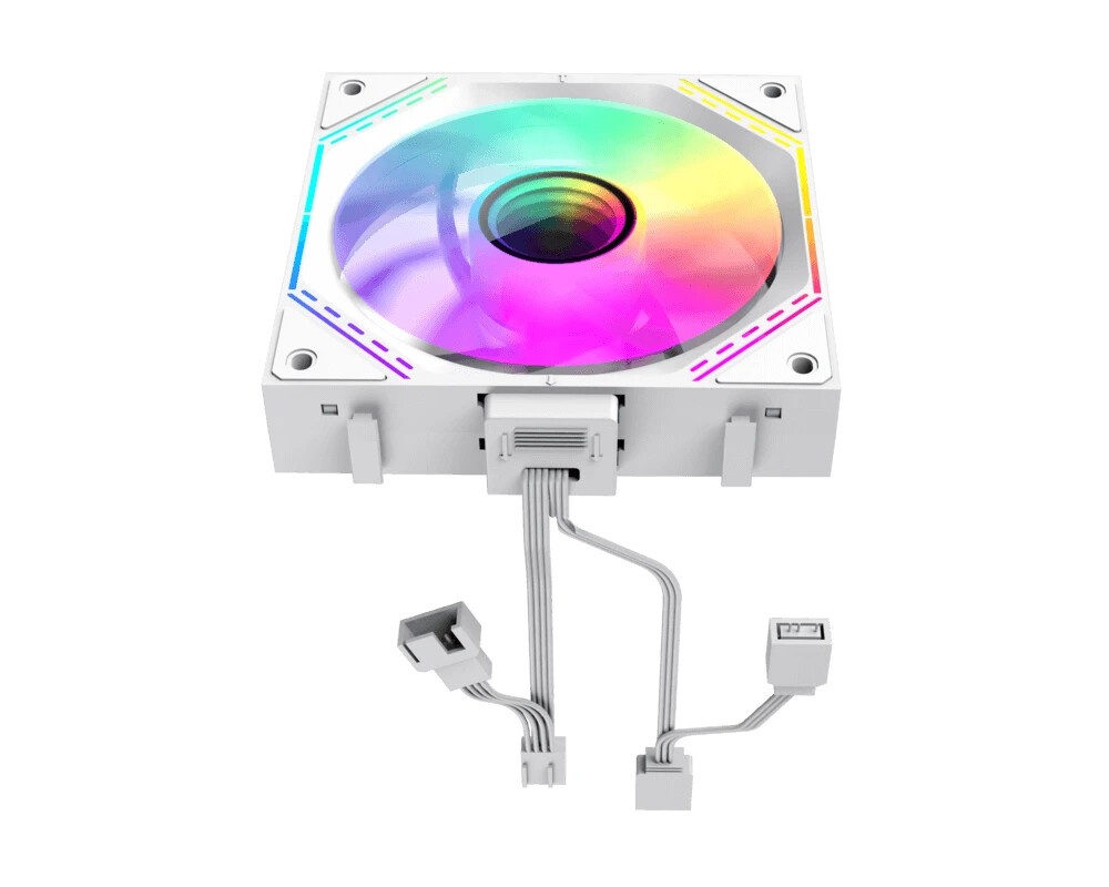 Вентилатор Gamemax Комплект вентилатори Pack 3-in-1 3x120mm - FN12A-S3I-RW White 6
