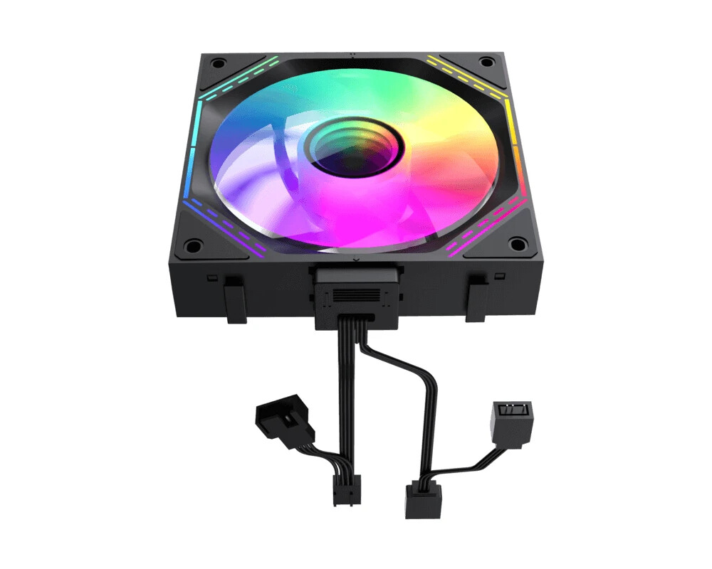 Вентилатор Gamemax Комплект вентилатори Pack 3-in-1 3x120mm - FN12A-S3I-R Black 8