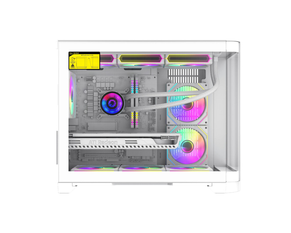 Кутия Gamemax mATX - HYPE-M White - 3 x 120 mm... 3