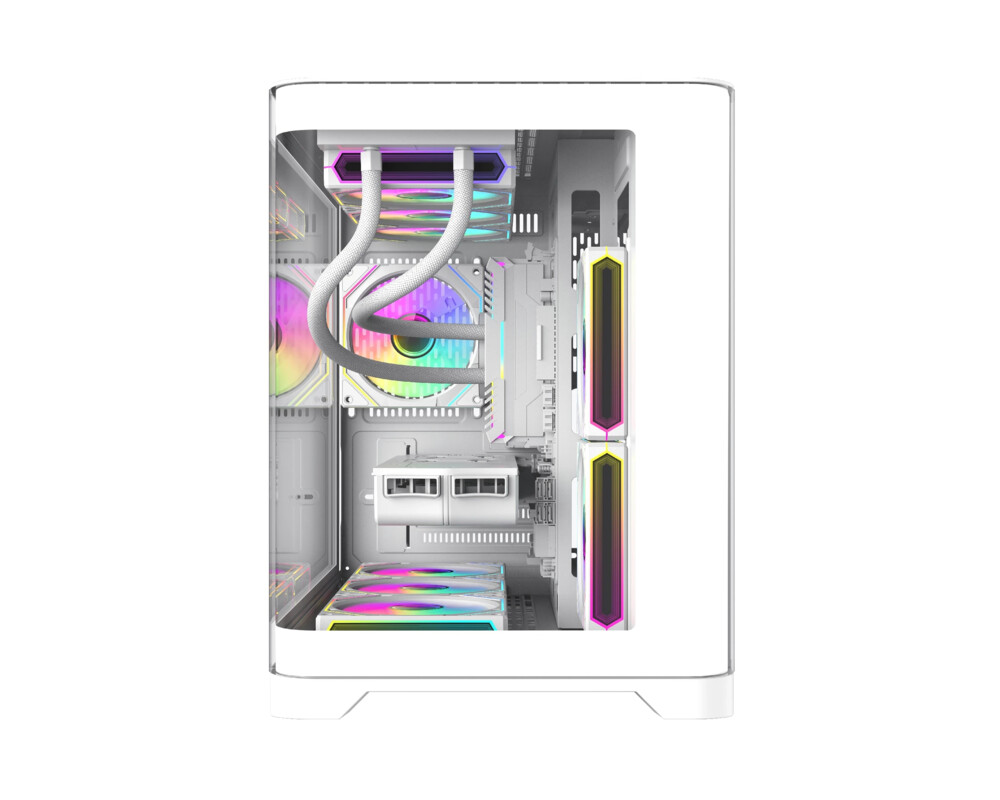 Кутия Gamemax mATX - HYPE-M White - 3 x 120 mm... 2