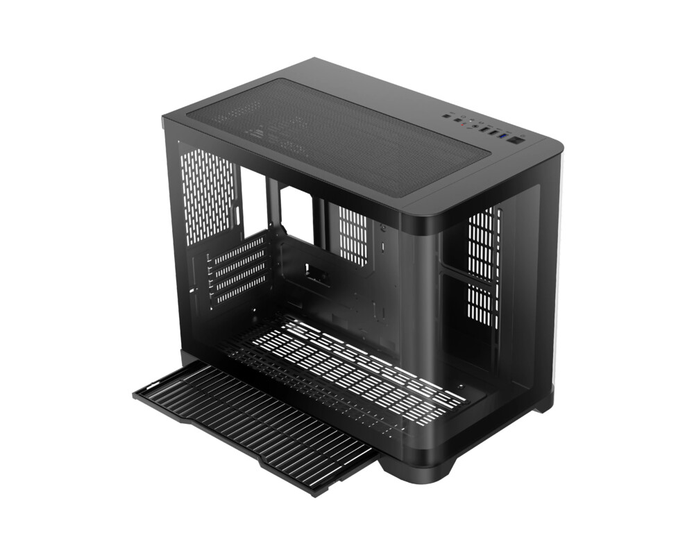 Кутия Gamemax mATX - HYPE-M Black - 3 x 120 mm... 12