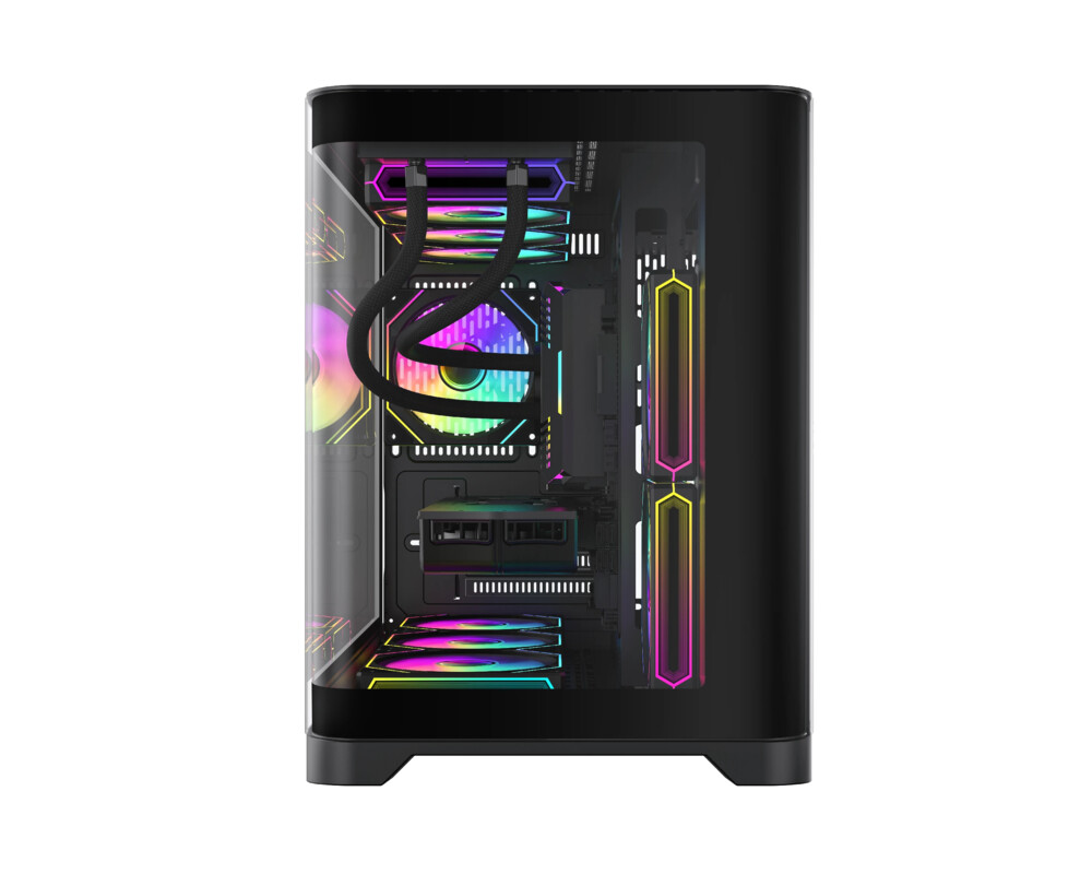 Кутия Gamemax mATX - HYPE-M Black - 3 x 120 mm... 2