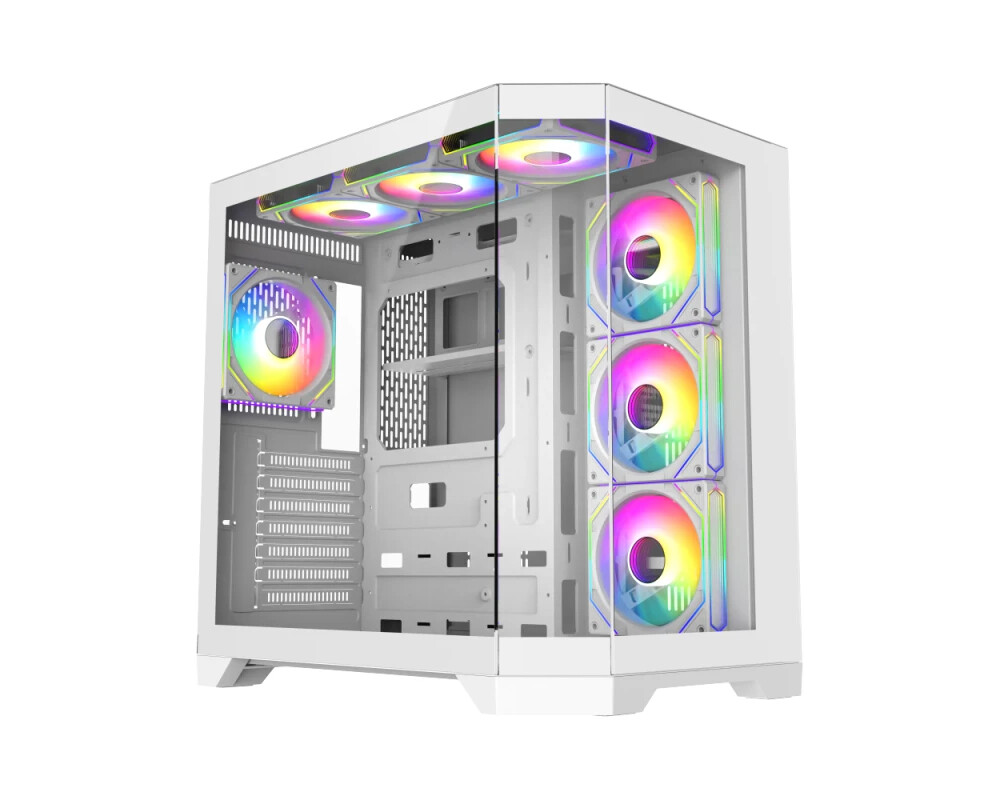Кутия Gamemax ATX - HYPE-A White - 4 x 120 mm... 2