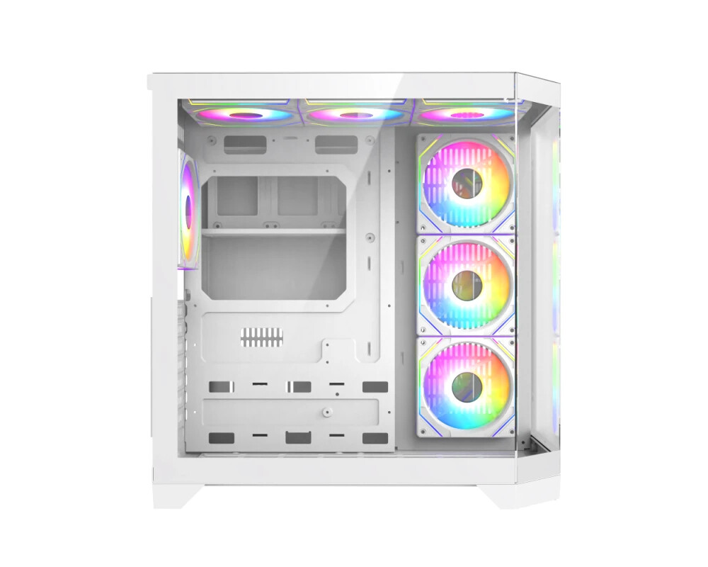 Кутия Gamemax ATX - HYPE-A White - 4 x 120 mm... 6