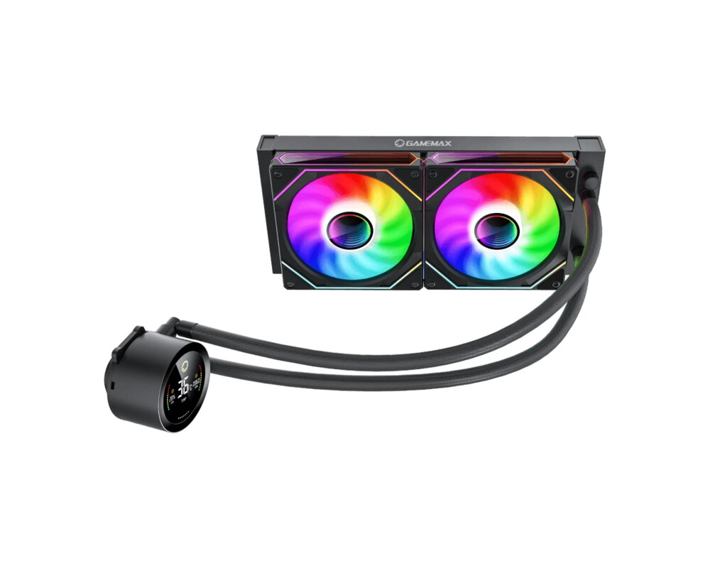 Охладител за процесор Gamemax IceBurg 240 Digital Black - Addr... 2