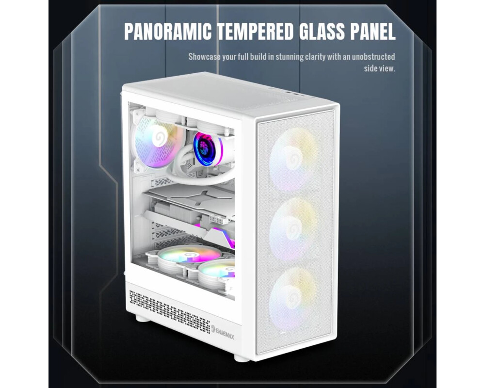 Кутия Gamemax ATX - Storm 2 AW - 6 x 120 mm Ad... 10