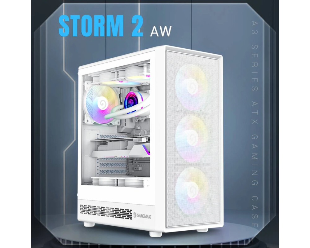 Кутия Gamemax ATX - Storm 2 AW - 6 x 120 mm Ad... 7