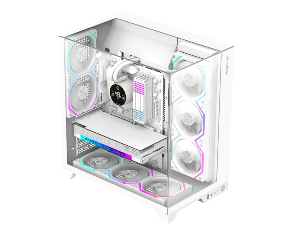Кутия Gamemax ATX - Infinity Pro White - 5 x 1... 3