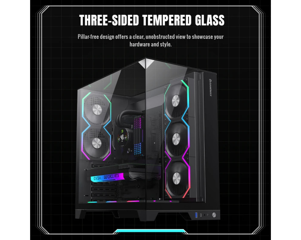 Кутия Gamemax ATX - Infinity Pro Black - 5 x 1... 9