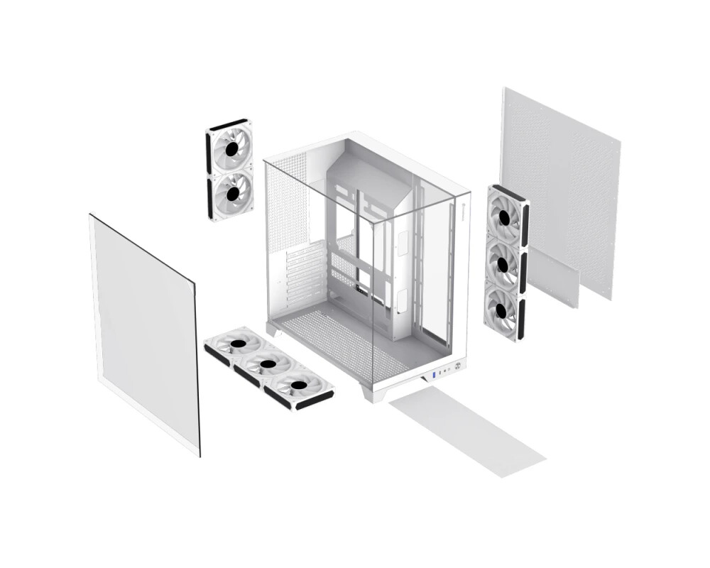 Кутия Gamemax ATX - Infinity Plus White 11