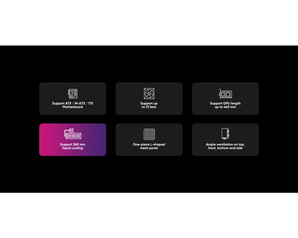 Кутия 1stPlayer ATX - VT7-BK - USB-C 13
