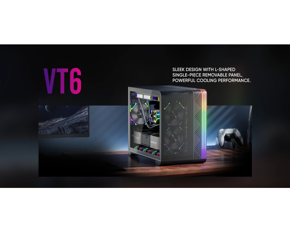Кутия 1stPlayer mATX - VT6-BK - Mesh 9