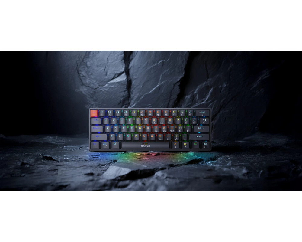 Клавиатура Marvo механична геймърска клавиатура Gaming Mechanical keyboard Saber 61 KG933G - 61 keys 6