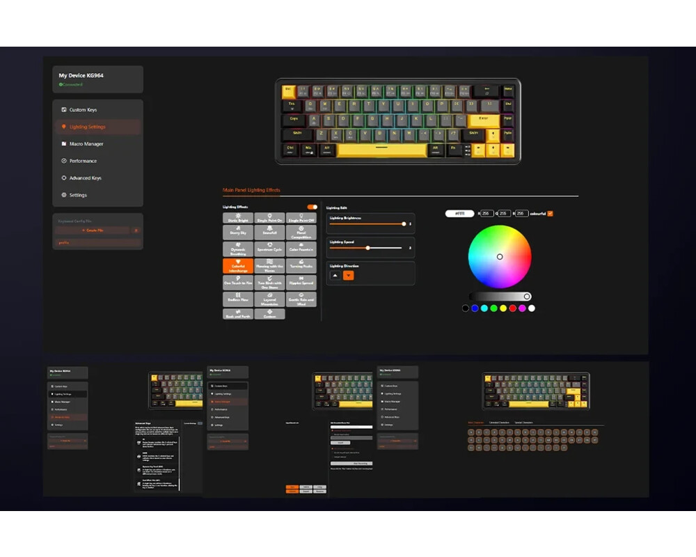 Клавиатура Marvo професионална геймърска механична клавиатура Professional Gaming Mechanical Keyboard Magma M40 KG964 - 8K 18