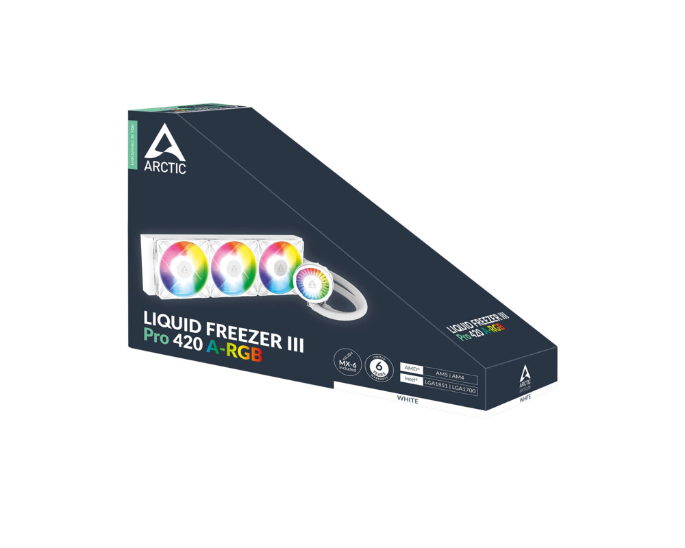 Охладител за процесор Arctic Liquid Freezer III Pro 420 A-RGB - White 12