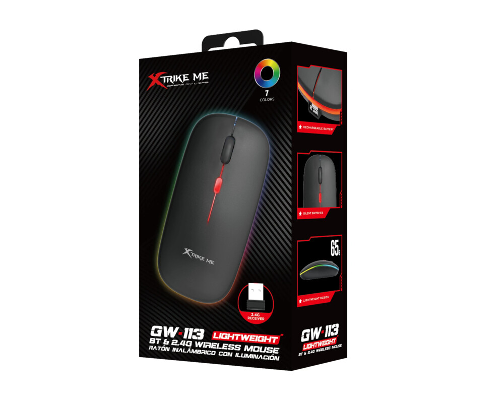 Мишка Xtrike ME безжична Wireless Gaming Mouse GW-113 - 1600dpi 6