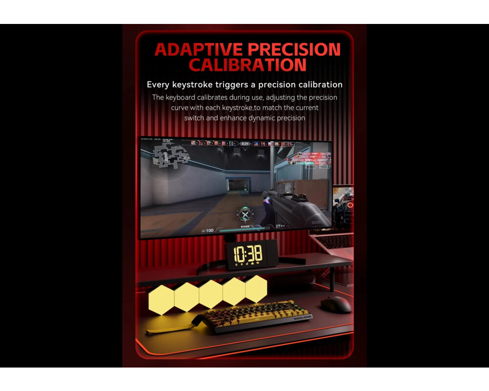 Клавиатура Madlions професионална геймърска механична клавиатура Professional Gaming Mechanical Keyboard MAD 60 PRO - Black 6