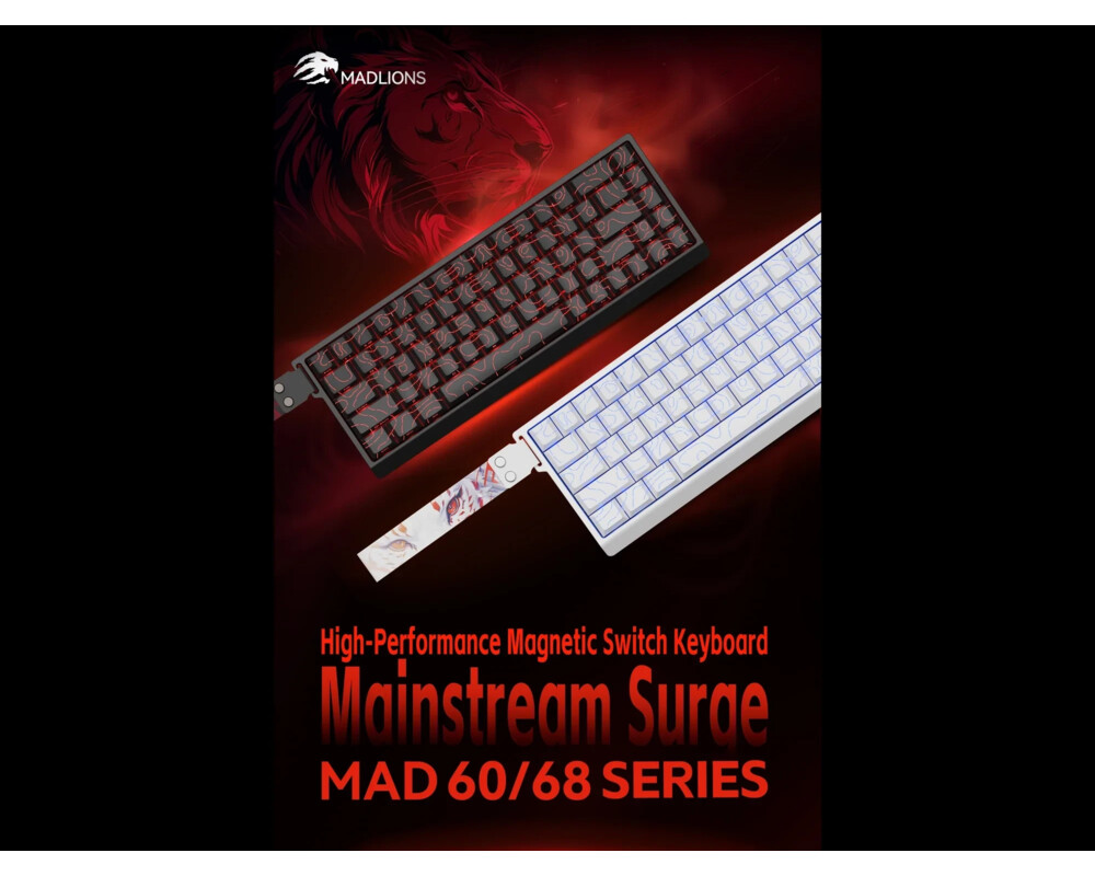 Клавиатура Madlions професионална геймърска механична клавиатура Professional Gaming Mechanical Keyboard MAD 60 PRO - Black 2
