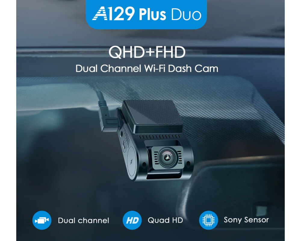 Видеорегистратор VIOFO Dash Cam A129 Plus DUO - GPS 17