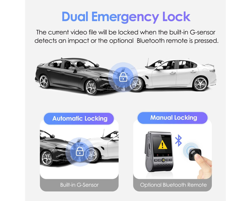 Видеорегистратор VIOFO Dash Cam A129 Plus DUO - GPS 16