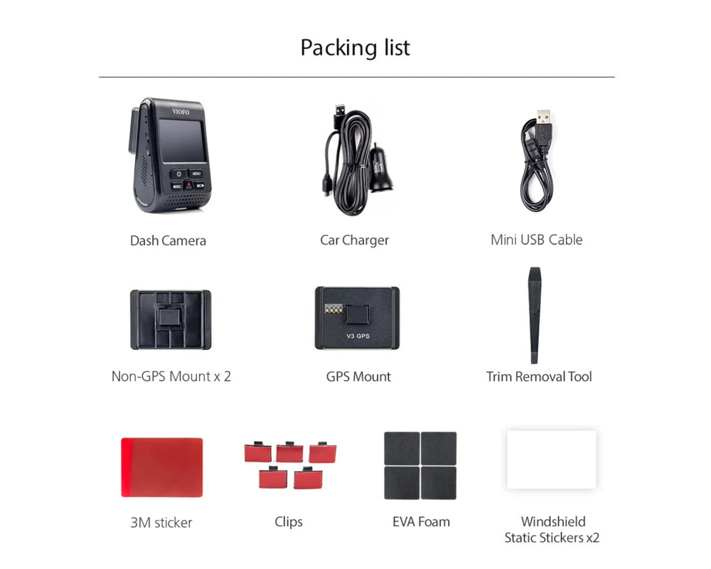 Видеорегистратор VIOFO Dash Cam A119 V3-G - GPS Module 18
