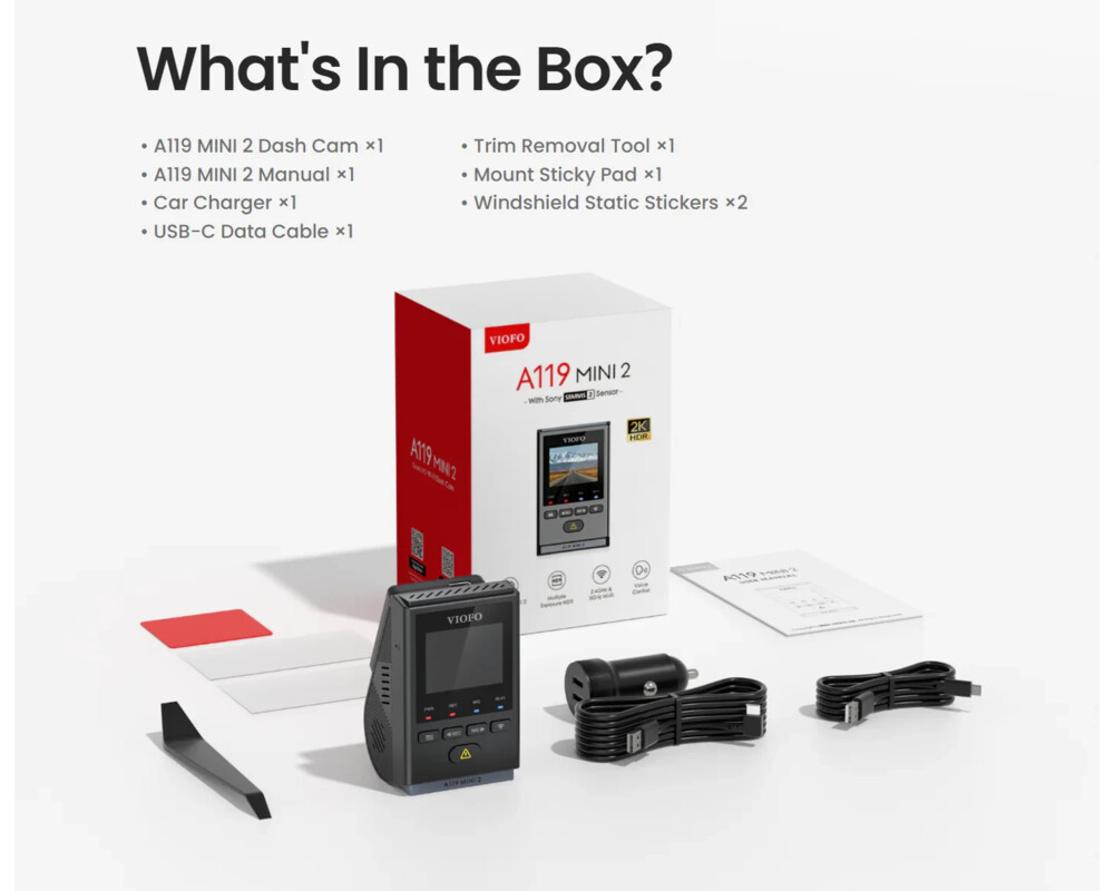 Видеорегистратор VIOFO Dash Cam A119 MINI 2 - GPS Module 5