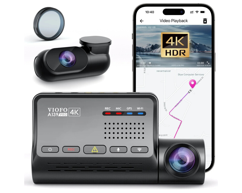 Видеорегистратор VIOFO Dash Cam A139 PRO 2 Channel - 4K UHD 2