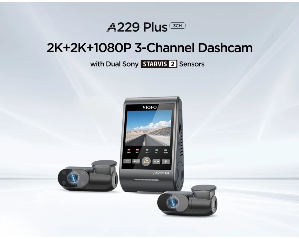 Видеорегистратор VIOFO Dash Cam A229 Plus 3 Channel - 2K 11