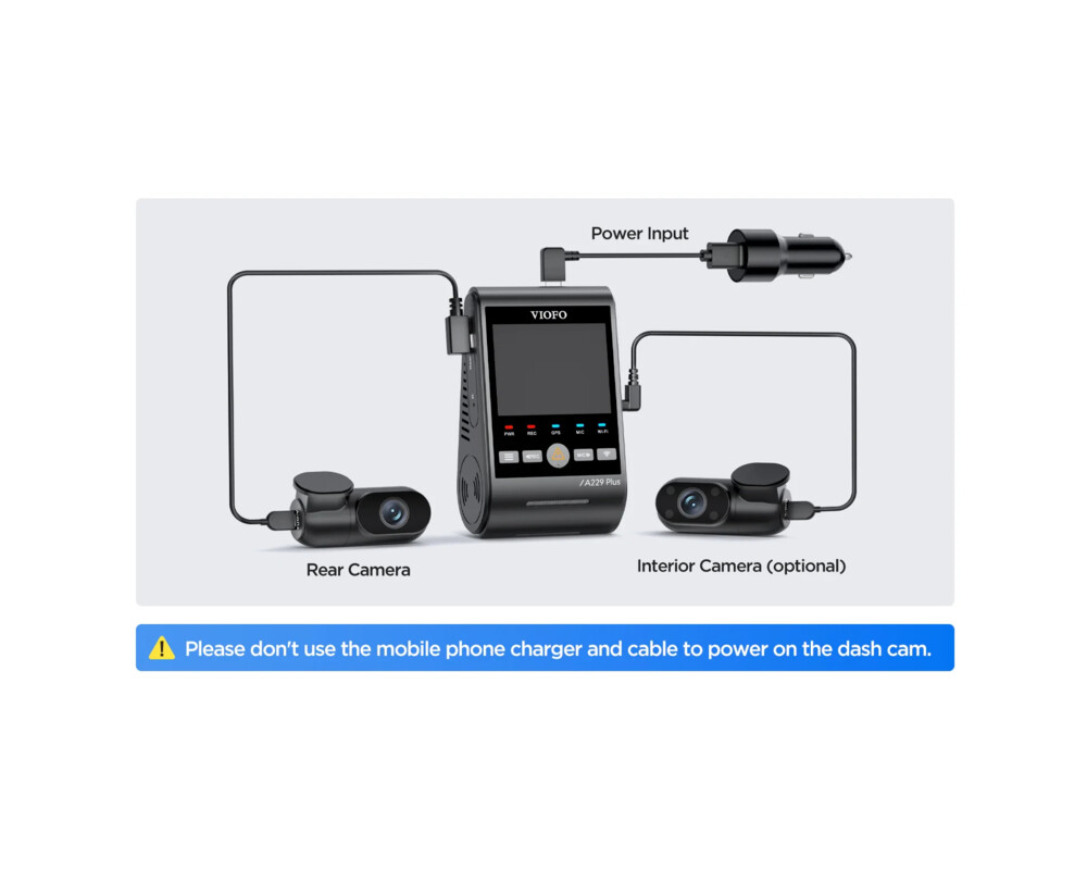 Видеорегистратор VIOFO Dash Cam A229 Plus 2 Channel - 2K 17